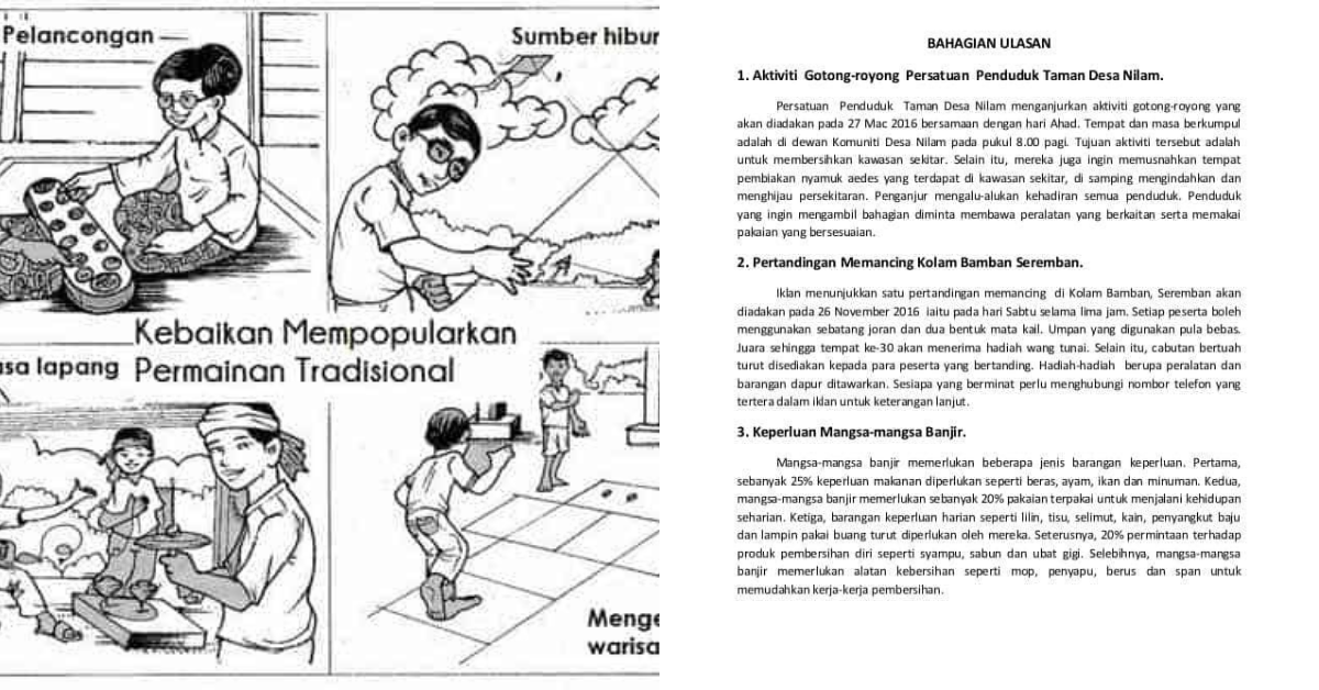 Panduan & Contoh Karangan Ulasan Bahasa Melayu